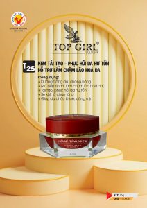 T25 KEM TÁI TẠO - PHỤC HỒI DA HƯ TỔN - HỖ TRỢ LÀM CHẬM LÃO HOÁ DA 16G TOP GIRL